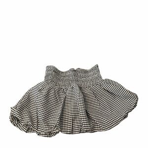 Classic Black and White Checkered Skort